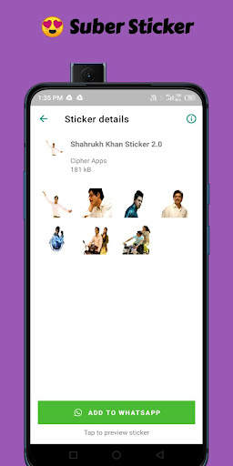 shahrukh Khan Sticker for WA screenshot 1