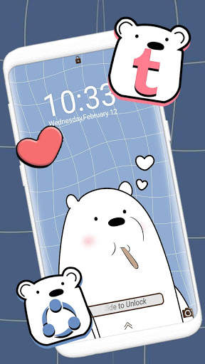 Ice Bear Launcher Theme screenshot 3