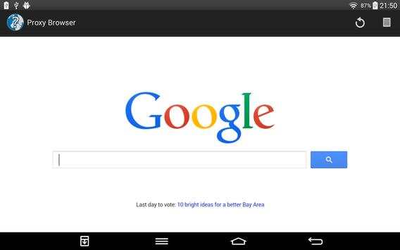 Proxy Browser screenshot 1