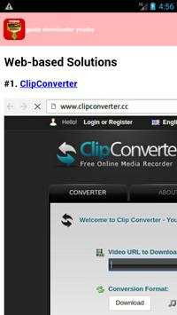 guide  vedio downloader screenshot 1