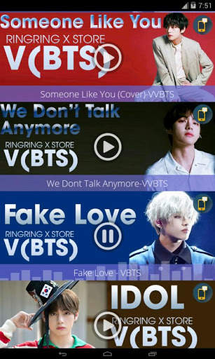 V BTS - Ringtones Free screenshot 2