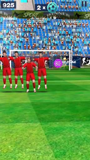 3D Freekick - The 3D Flick Football Game screenshot 2