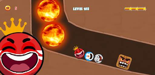 Red Hero 4 - red bounce ball 5 screenshot 2