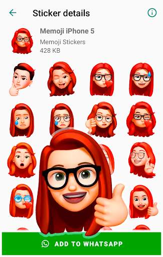 Memoji Apple Stickers for WhatsApp WAStickerApps screenshot 5