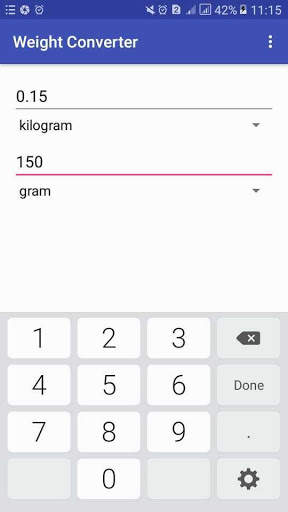 Weight  Converter:kg to lbs to pounds screenshot 4