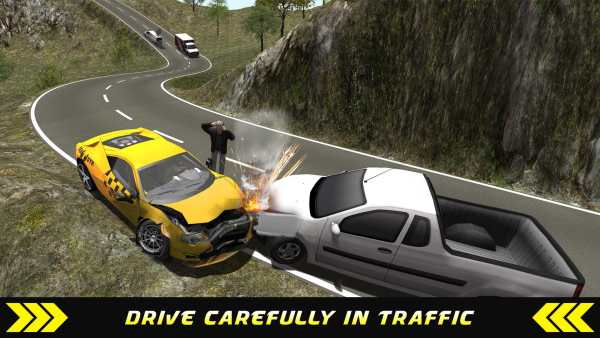 Taxi Driver Hill Climb sim 3D screenshot 7