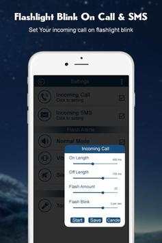Flashlight Blink on Call & Sms screenshot 3