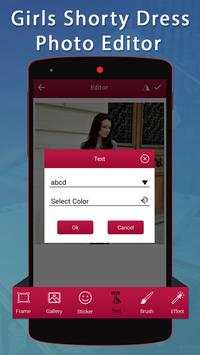 Girls Shorty Dress Photo Editor screenshot 3