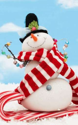 Cute Snowman Live Wallpaper HD screenshot 7