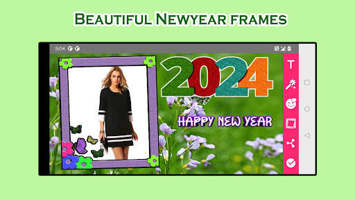 Newyear Photo Frames Editor screenshot 2