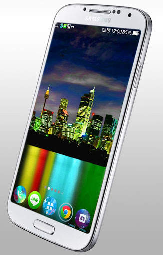 City at Night Live Wallpaper screenshot 1