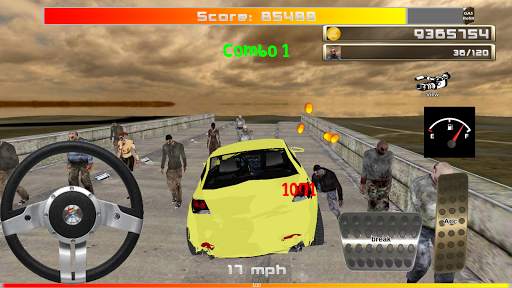 Zombie VS Car - 3D simulator स्क्रीनशॉट 10