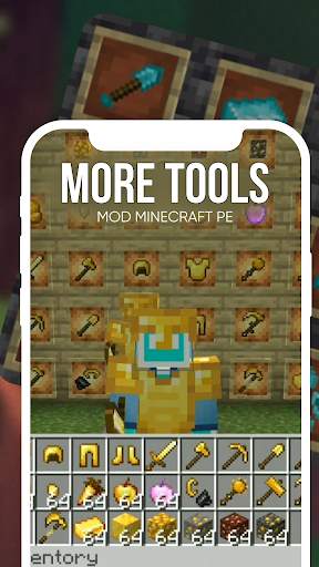 More tools mod Minecraft PE screenshot 1