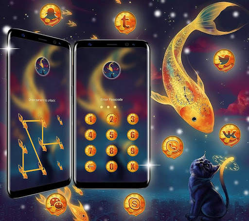Gold Fish Launcher Theme screenshot 2