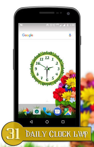 Daily clock live wallpaper screenshot 9
