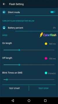 Color Flashlight on Call pro screenshot 1
