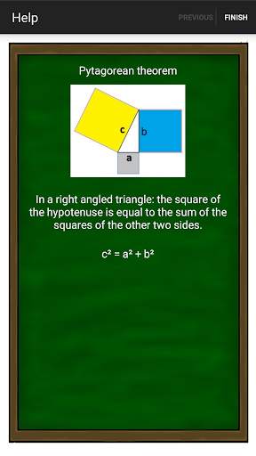 The Pythagorean theorem screenshot 2