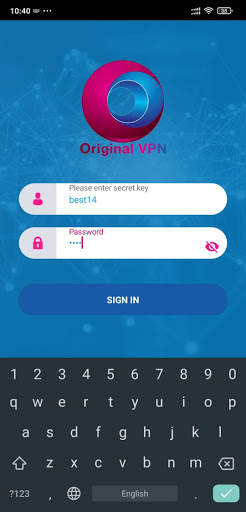Original VPN screenshot 1