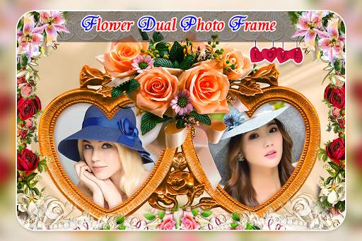 Flower Dual Photo Frame screenshot 2