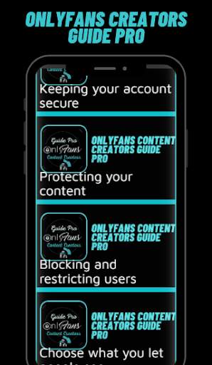 Onlyfans App Premium Guide 💋 for Android 3 تصوير الشاشة
