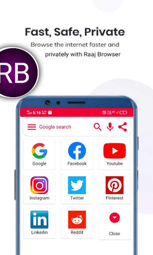 RaaJ Browser - Private Incognito Web Browser screenshot 2