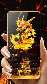 Fire Dragon Gold Flame  Keyboard screenshot 4
