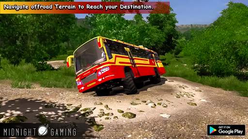 Offroad Coach Simulator : Offroad Bus Games 2021 screenshot 1