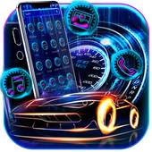 Neon Racing Car Speedometer Theme 1.1.1