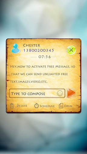 GO SMS SPARKING THEME 4 تصوير الشاشة