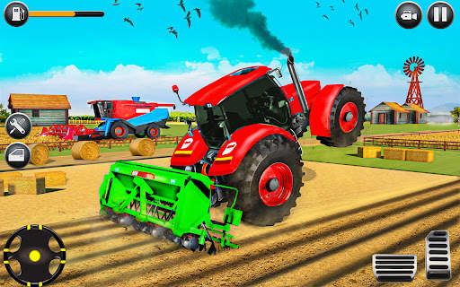 Tractor Farming Driving Games screenshot 2