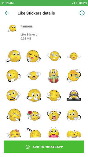 Like Stickers For WhatsApp - WAStickerApps screenshot 1