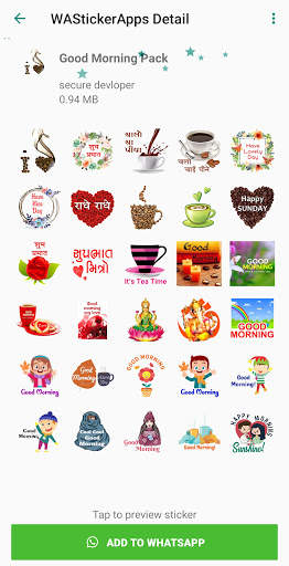 Good Morning Sticker for Whatsapp - WAStickerApps screenshot 8