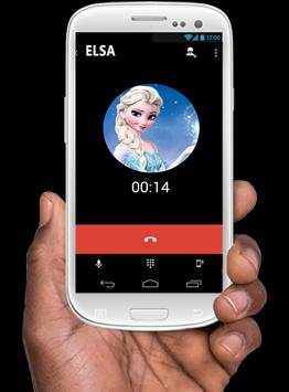Fake Call From Princess Elsa 3 تصوير الشاشة