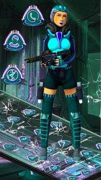 3D Warrior Girl Launcher Theme. screenshot 6