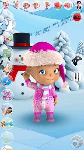 Talking Baby Babsy Winter Fun screenshot 1