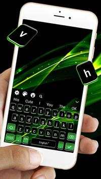 Black Green Keyboard Theme screenshot 1