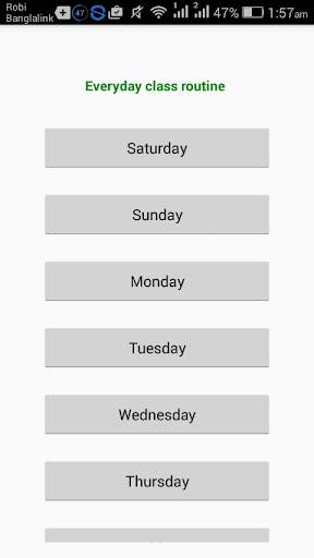 Editable Class Routine screenshot 1