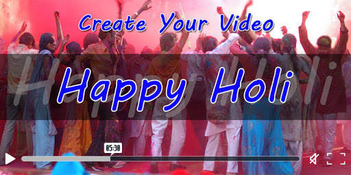 Happy Holi Photo Video Maker screenshot 1