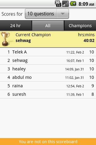 Champion Cricket Quiz screenshot 7