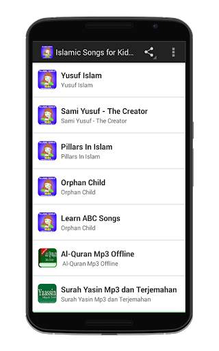 Islamic Songs for Kids Mp3 screenshot 2
