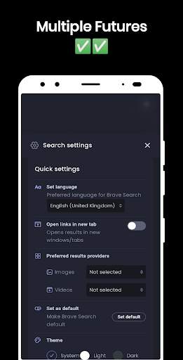 Dark Private Web Browser screenshot 4