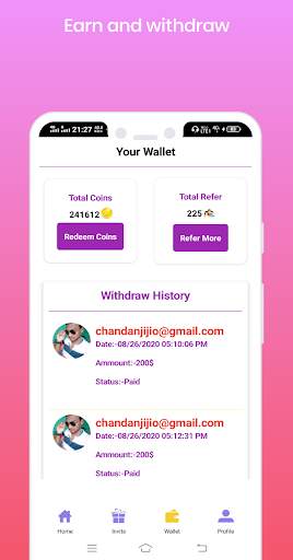Freecash (Complete task & Earn Money) स्क्रीनशॉट 1