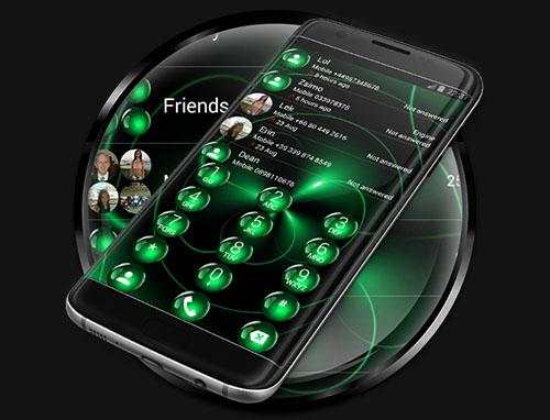 Dialer Theme Spheres Green screenshot 7