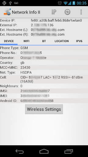 Network Info II скриншот 1