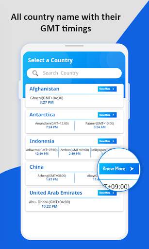 World Clock : All Country Time screenshot 2