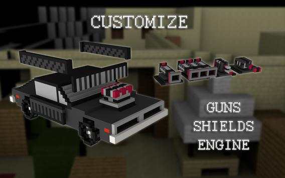 Legend Strike Armageddon Pixel Car 3D Gun Zombie screenshot 2