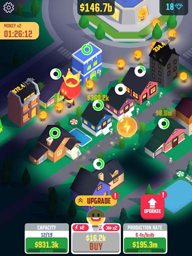 Idle Light City: Clicker Games स्क्रीनशॉट 10