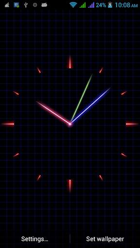 Laser Analog Clock Free स्क्रीनशॉट 5