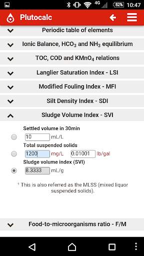 Plutocalc Water and Wastewater screenshot 4