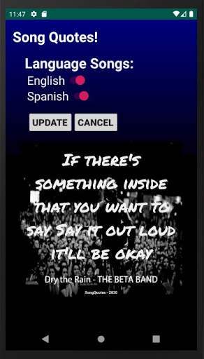 Song Quotes screenshot 1